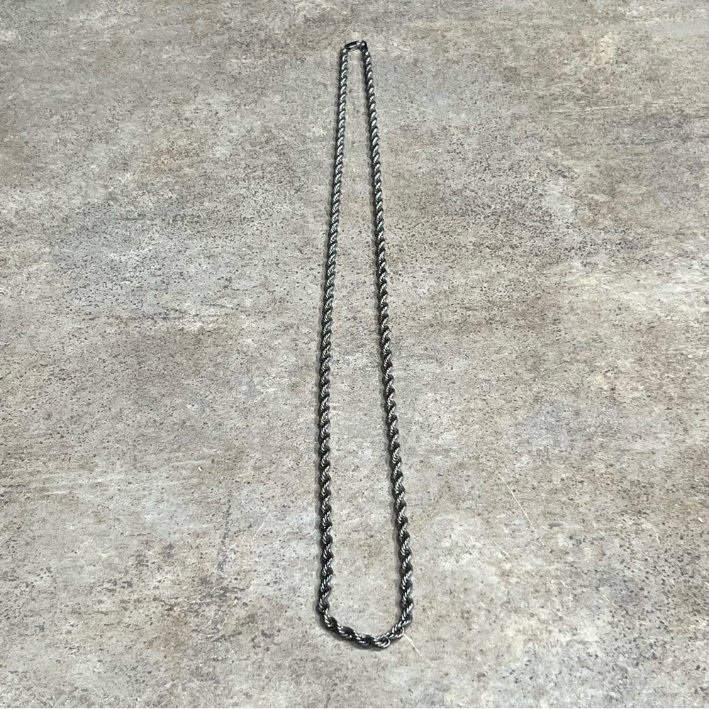 Faux, Costume, Estate Jewelry, Silver Chain, Necklace